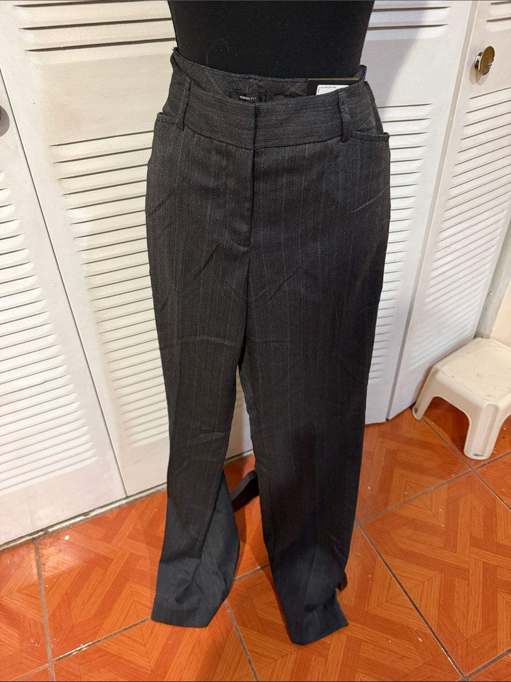 Worthington Charcoal Pinstripe Trousers